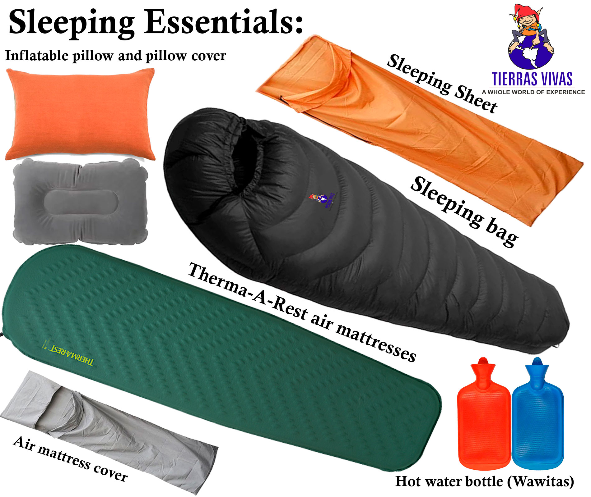 Machu Picchu T: Sleeping Essentials