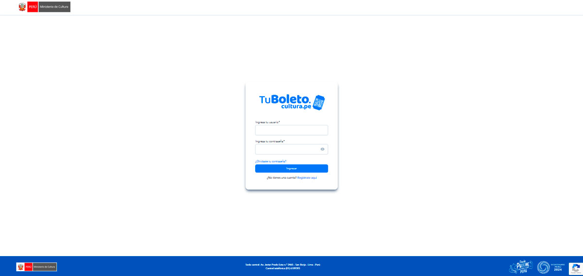 tuboleto.cultura.pe Tour Operators