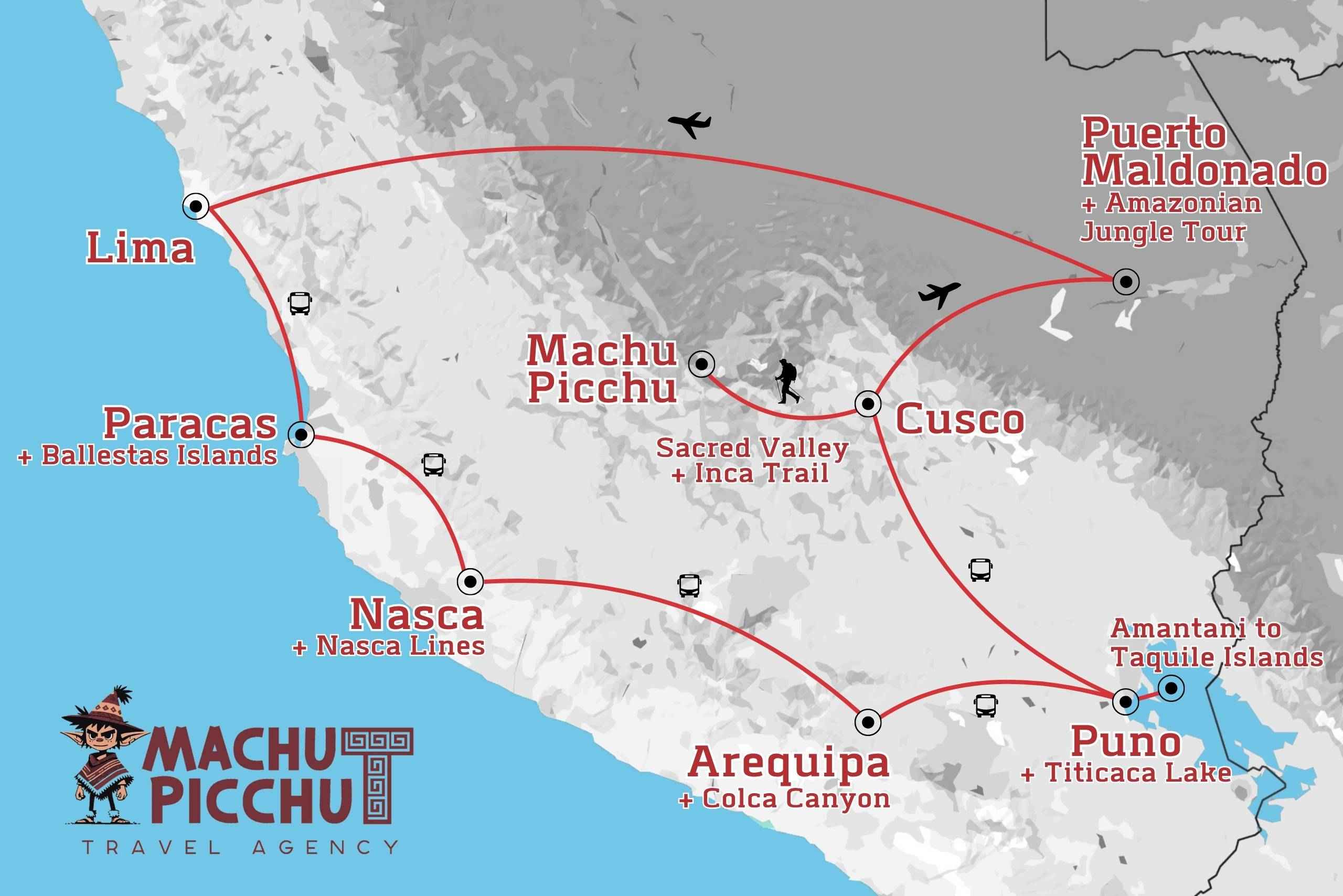 Ultimate Peru Adventure Map